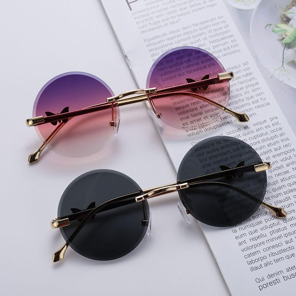 Kính Mát Tròn Gọng Kim Loại Chống Tia UV400 Cho Nữ