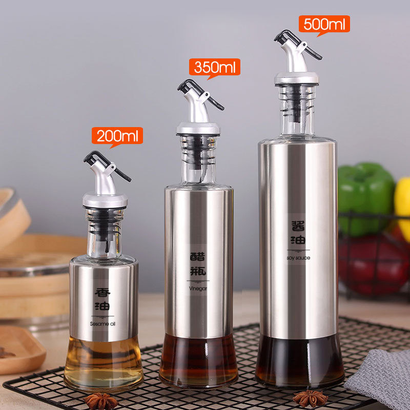Bình Đựng Dầu Ăn / Nước Sốt Bằng Thép Không Gỉ