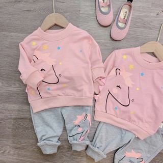 SET NỈ HỒNG UNICORN CHO BG