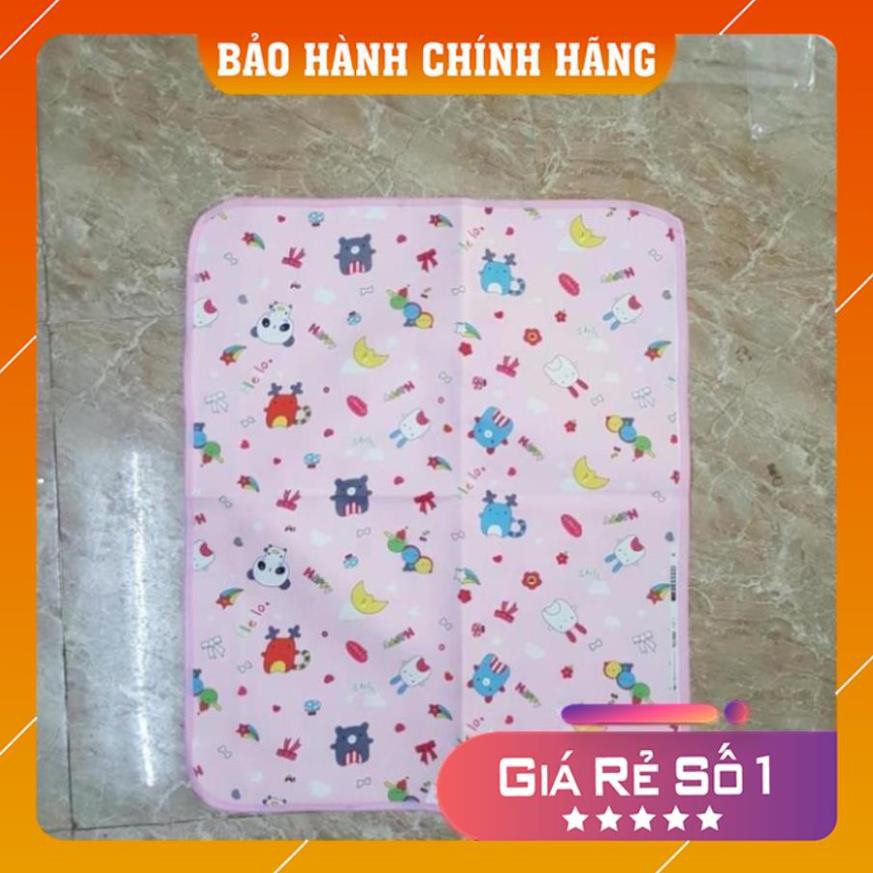 Chiếu lót cao su chống thấm Hiền trang 3 lớp cho bé (58x65cm)- Nhiều mẫu