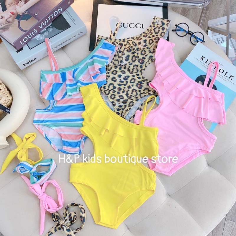 sét bộ đồ bơi liền thân cho bé gái mẫu hót (8-22kg)