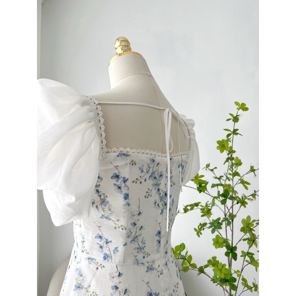 TIELA Đầm váy hoa ren tay phồng - Emily Dress