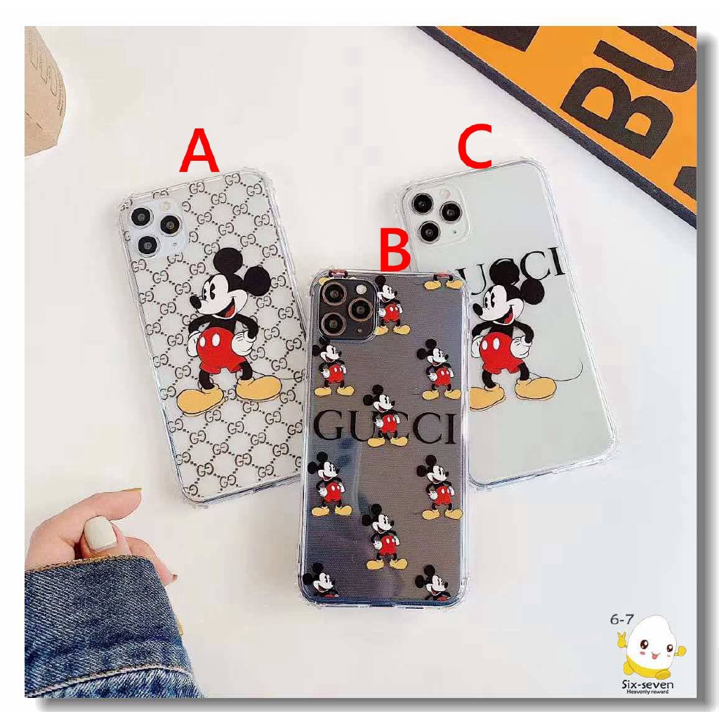 Ốp Điện Thoại Hình Chuột Mickey Đáng Yêu Cho Iphone 11 Pro Max Iphone 7 / 8 Plus Iphone Xr Xs Max