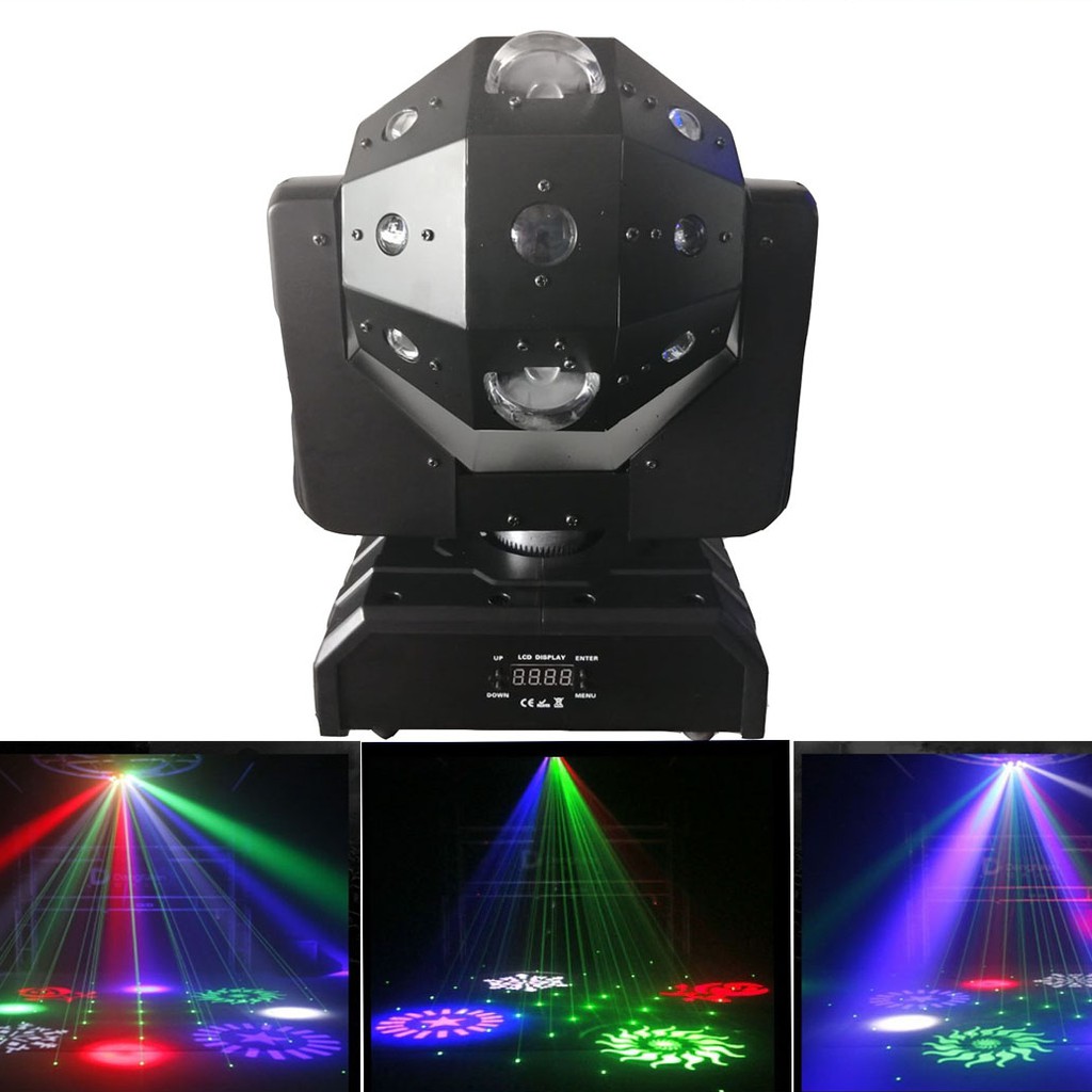 Đèn Moving 16 Mắt 3in1 - Đèn sân khấu tphcm (hàng loại 1) BH12 tháng