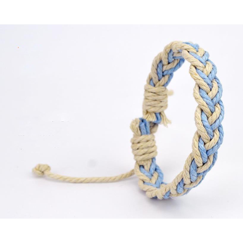 Vòng Tay Bện Dây Cotton Phong Cách Boho Thời Trang Cho Nam Nữ | BigBuy360 - bigbuy360.vn