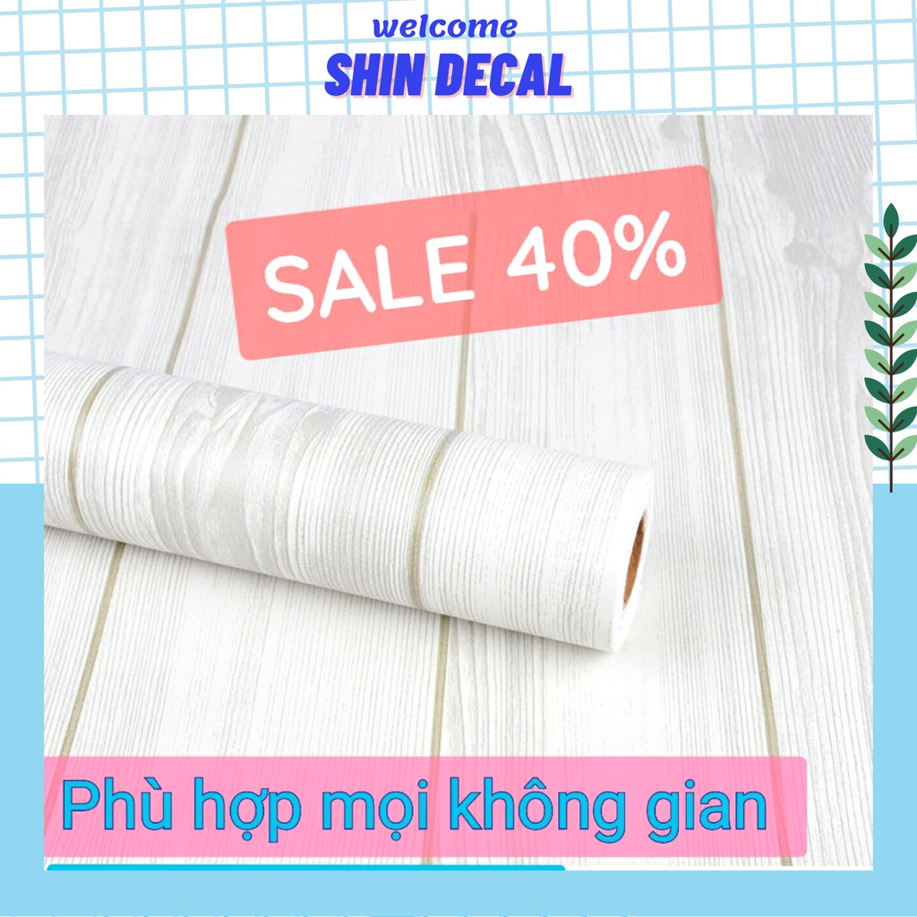 Giấy dán tường giả gỗ, Decal dán tủ DT H17