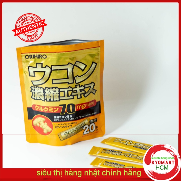 Tinh bột nghệ giải rượu Orihiro 20 gói