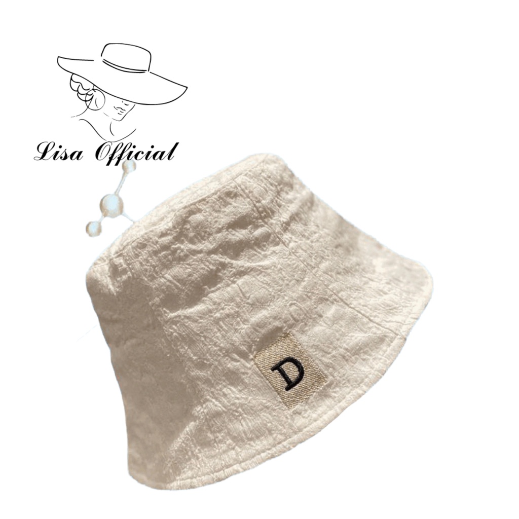 Nón Tai Bèo Dày Dặn Giữ Ấm Họa Tiết Chữ D Đơn Giản Thời Trang Đường Phố Nhật Hàn Cho Nữ