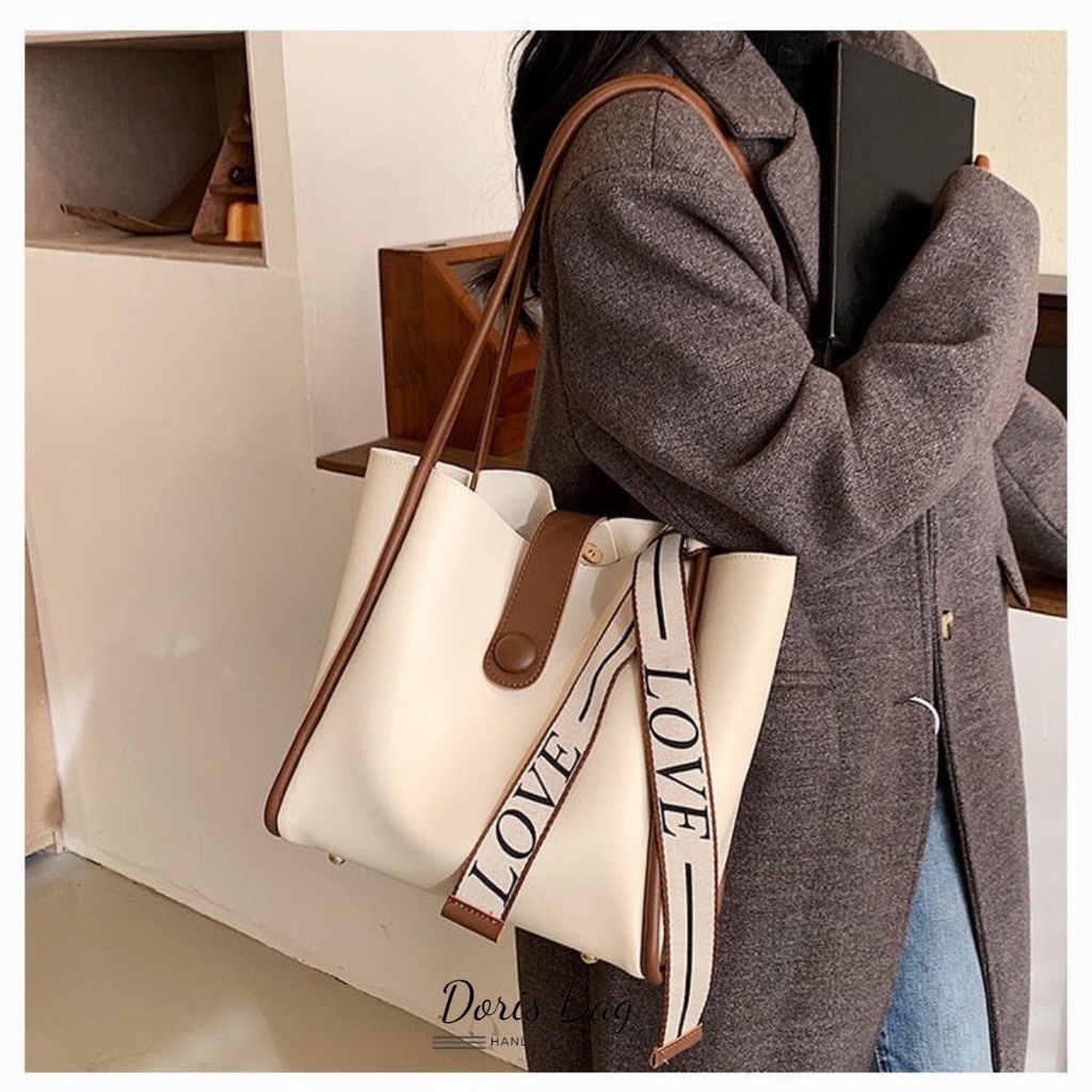 Túi tote vải đẹp công sở cầm tay thời trang cao cấp, túi xách đi làm