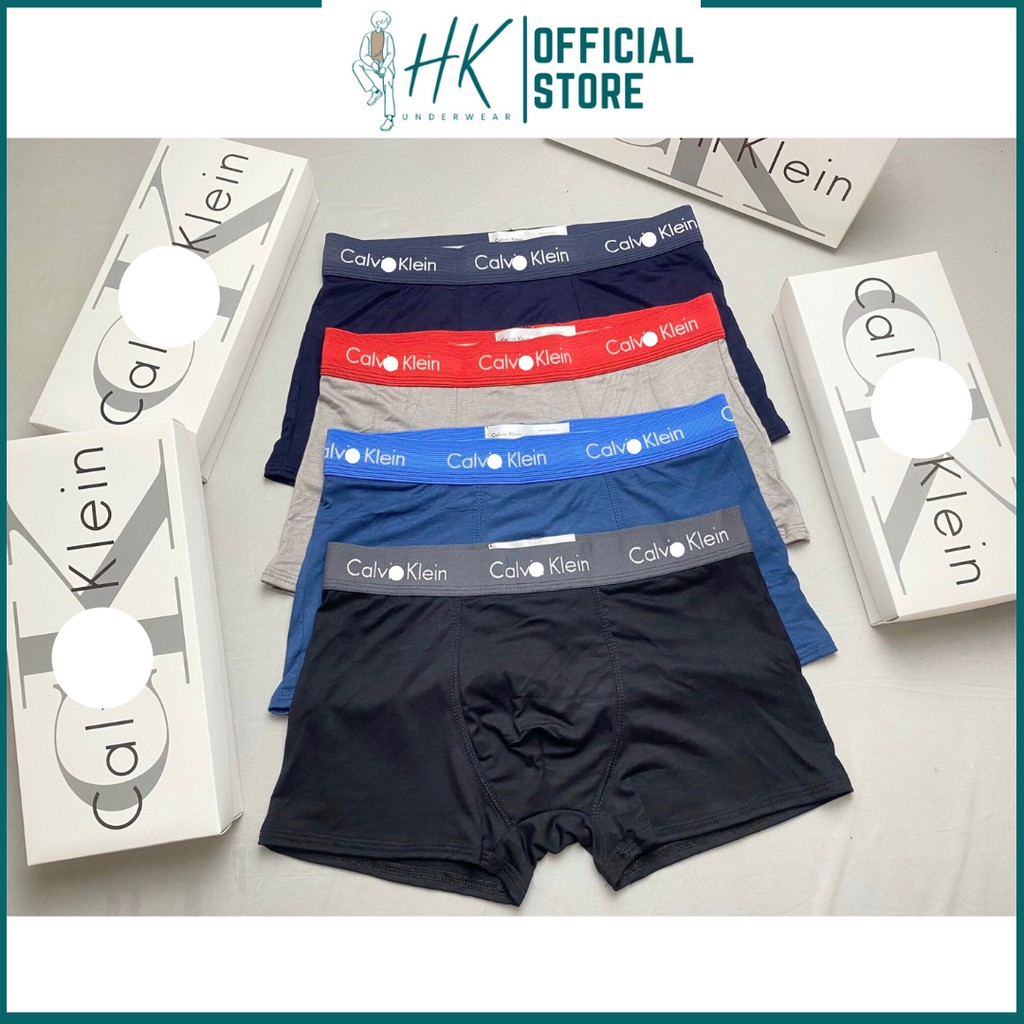 Quần Sịp Nam Boxer Combo 4 , Quần Lót Nam Boxer Thun Lạnh Cao Cấp