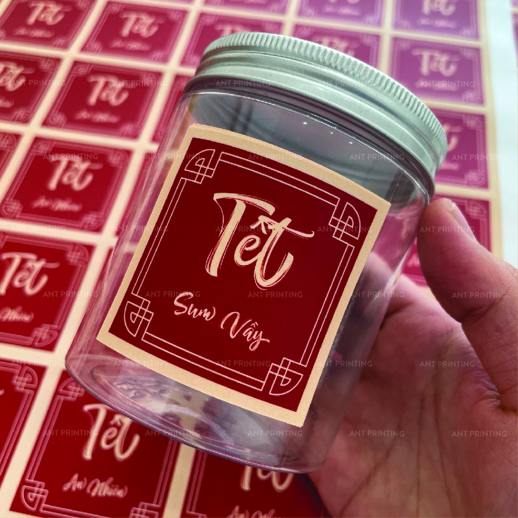 Combo 48 Tem Tết - Decal dán tết