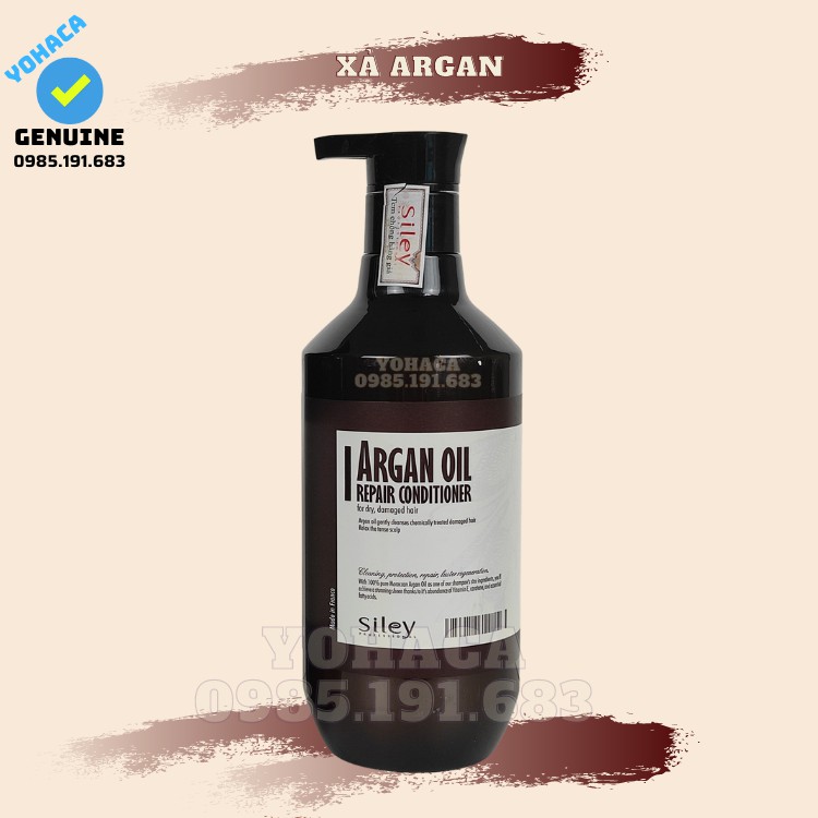 Bộ Gội-Xả Siley Argan phuc hồi tóc 500ml pháp