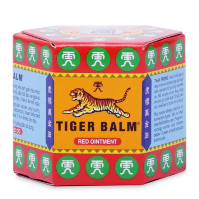 Cao hổ đỏ giảm đau nhức cơ Tiger Balm Red (19.4g) Singapore công ty dược liệu TW2 nhập khẩu