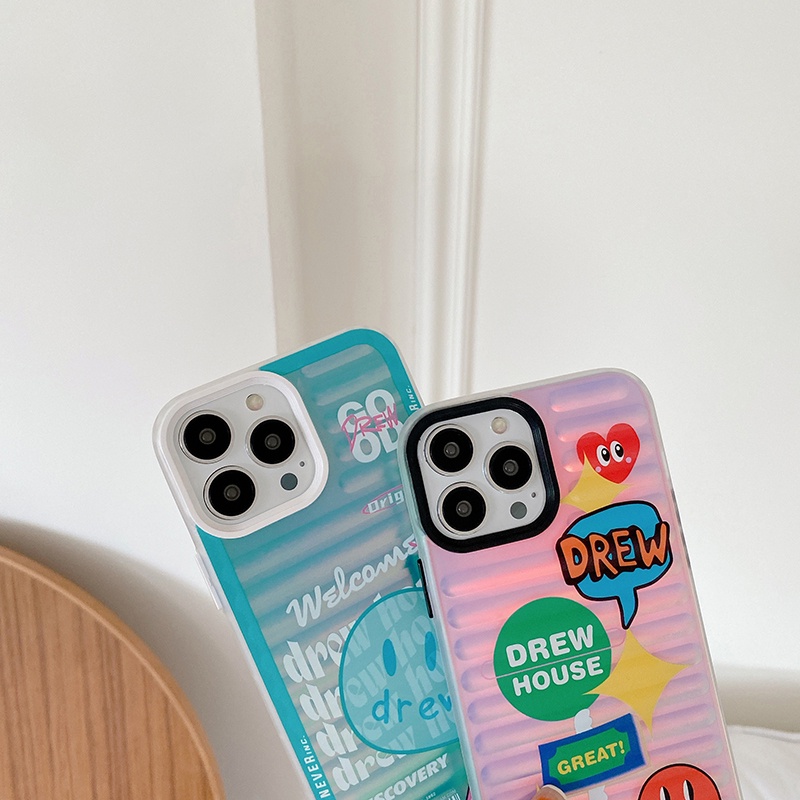 Ốp Điện Thoại In Hình Mặt Cười Màu Gradient Sang Trọng Cho iphone 13 Pro Max i13 13pro 11ProMax i11 X XR Xs Max 12Pro 12 Pro Max