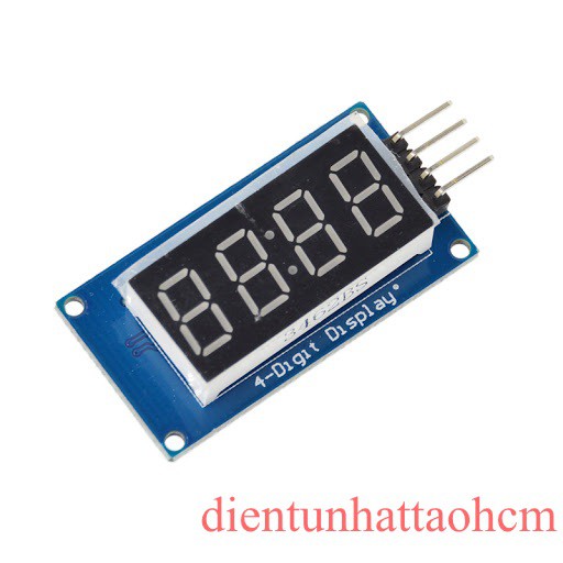 MODULE 4 LED 7 ĐOẠN 0.36 INCH KIỂU ĐỒNG HỒ DÙNG IC TM1637