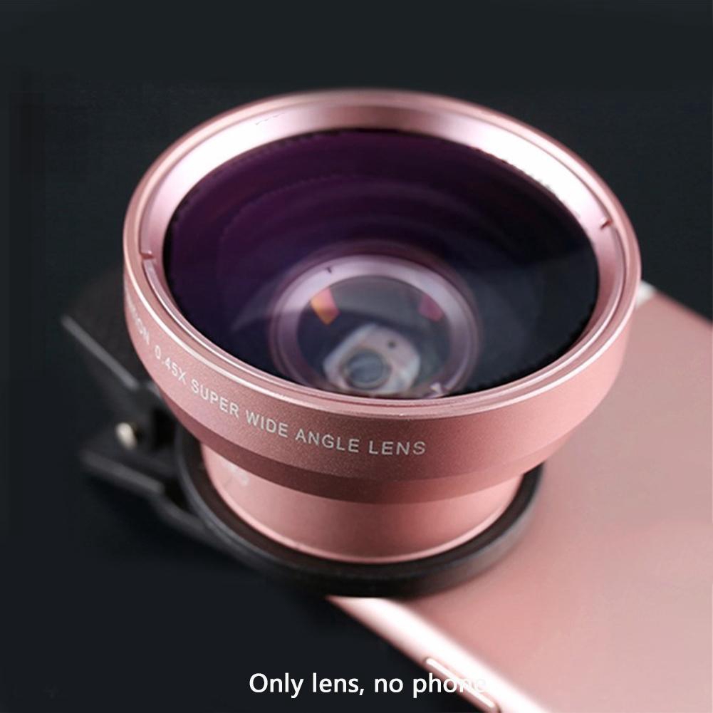 Bộ Ống Kính Siêu Rộng 0.45x Và 15x Kẹp Camera Điện Thoại Iphone