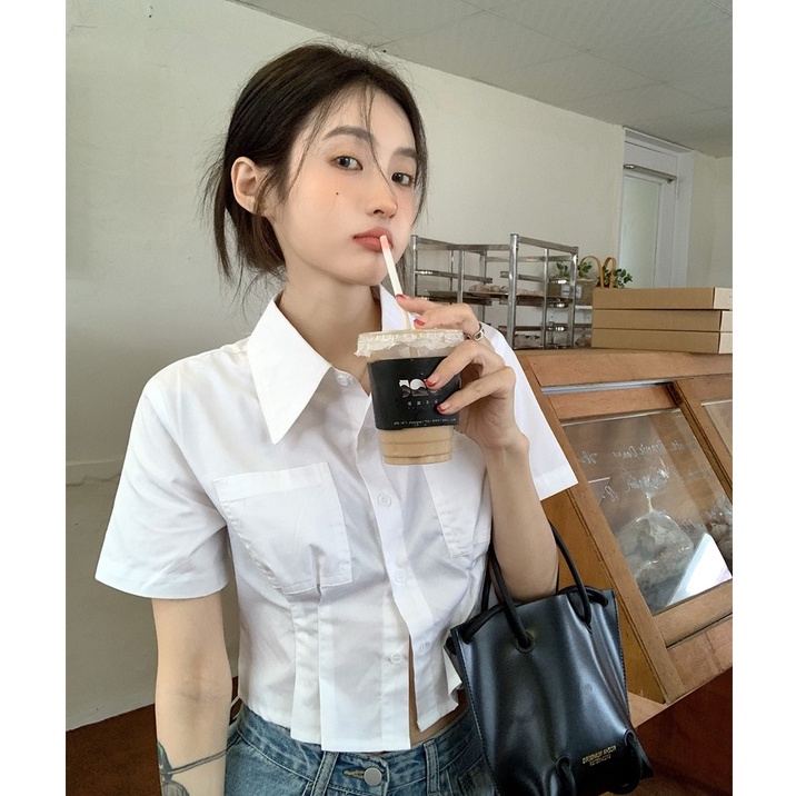 QKOOLE Áo croptop  thời trang dành cho nữ nhiều màu sắc