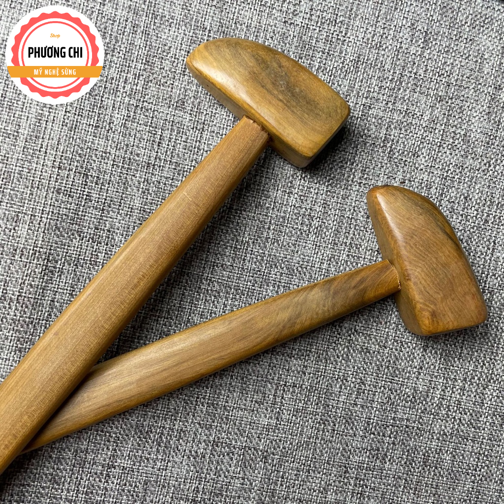 Cây đấm lưng và gãi lưng đa năng bằng gỗ bách xanh MG1, Dụng cụ massage toàn thân hiệu quả | Mỹ nghệ phương chi