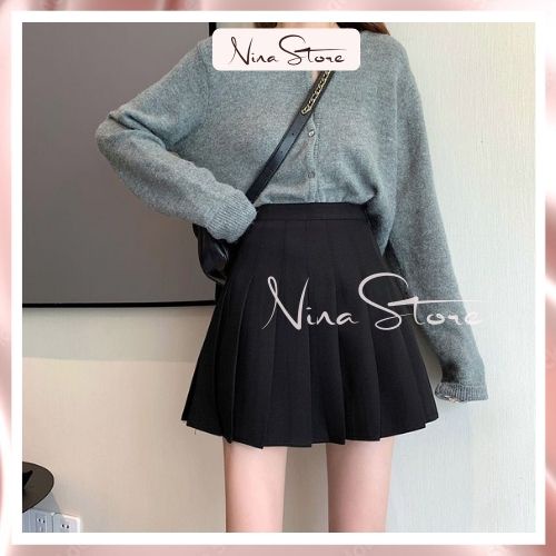 Chân Váy Xếp Ly NinaStore Dáng Xoè Chữ A Cạp Cao Phong Cách Tennis 03 Màu Basic Dễ Dàng Phối Đồ | BigBuy360 - bigbuy360.vn