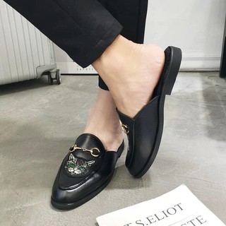 Xả Kho Giá Gốc Giày sục nam thêu hình mèo rất đẹp