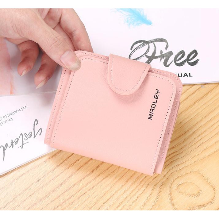 [Mã WABRWB24 giảm 30K đơn 99K] Ví nữ nhỏ ngắn bỏ túi MADLEY nhiều ngăn cao cấp đựng tiền cute dễ thương LUVADO VD396 | BigBuy360 - bigbuy360.vn