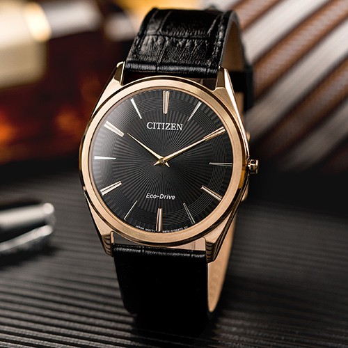 Đồng hồ nam Citizen Eco_Drive AR3073-06E đen lịch lãm