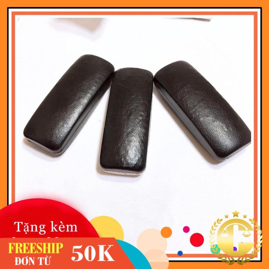 Hộp da đựng kính cận -gọng kính giả cận thời trang nhận cắt mắt cận viễn loạn