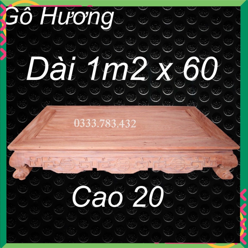 BÀN GỖ CỠ LỚN PHÒNG ĂN CHIỆN DÀI 1M2 RỘNG 60 CAO 20