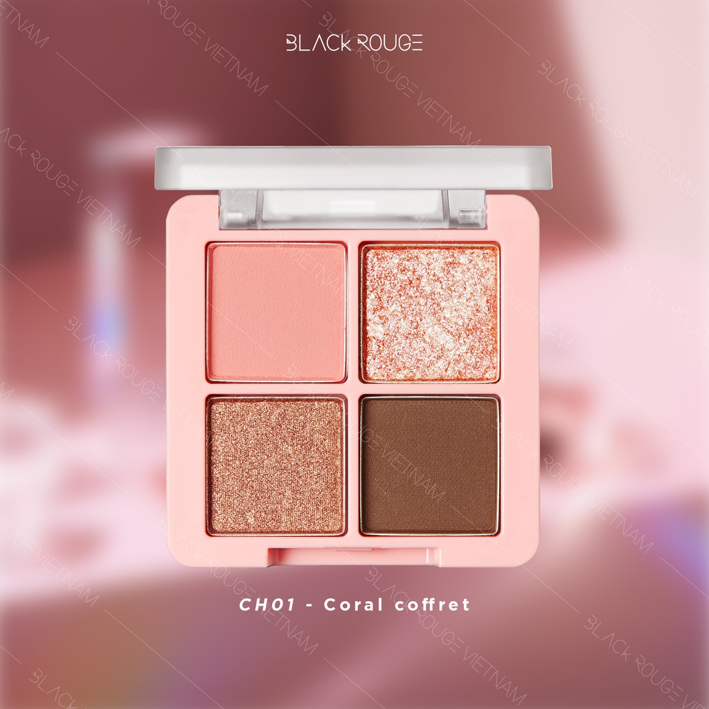 Phấn Mắt Khóa Màu Black Rouge Crystal Heart Lock Shadow 1 30,6g | BigBuy360 - bigbuy360.vn