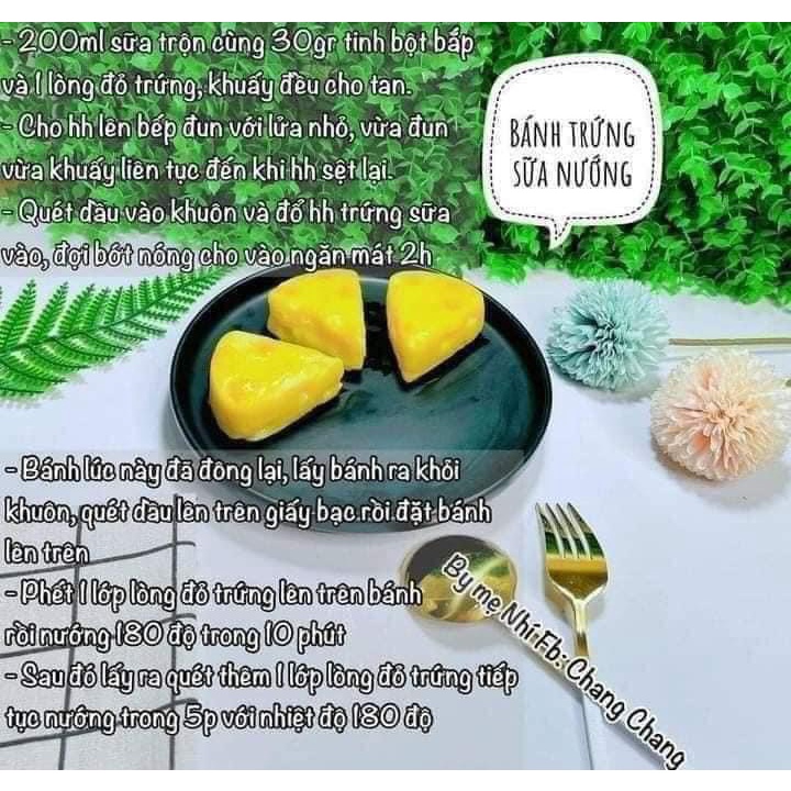 Khuôn silicon hình miếng phomai làm pudding, thạch....