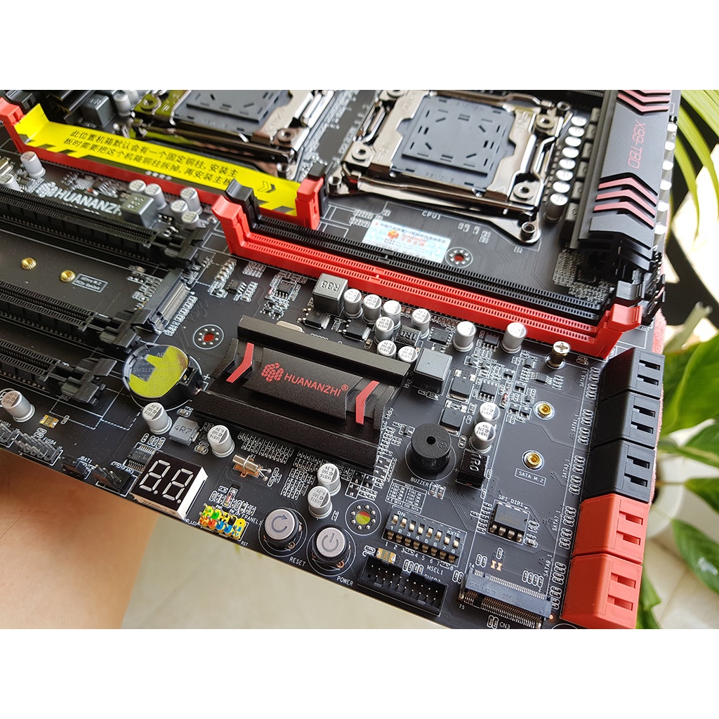 Mainboard HUANANZHI X99T8D. Bo Mạch Chủ Intel Dual CPU X99 LGA 2011-3 E5 V3 V4, E-ATX. Hàng mới 100% full box. BH: 12T