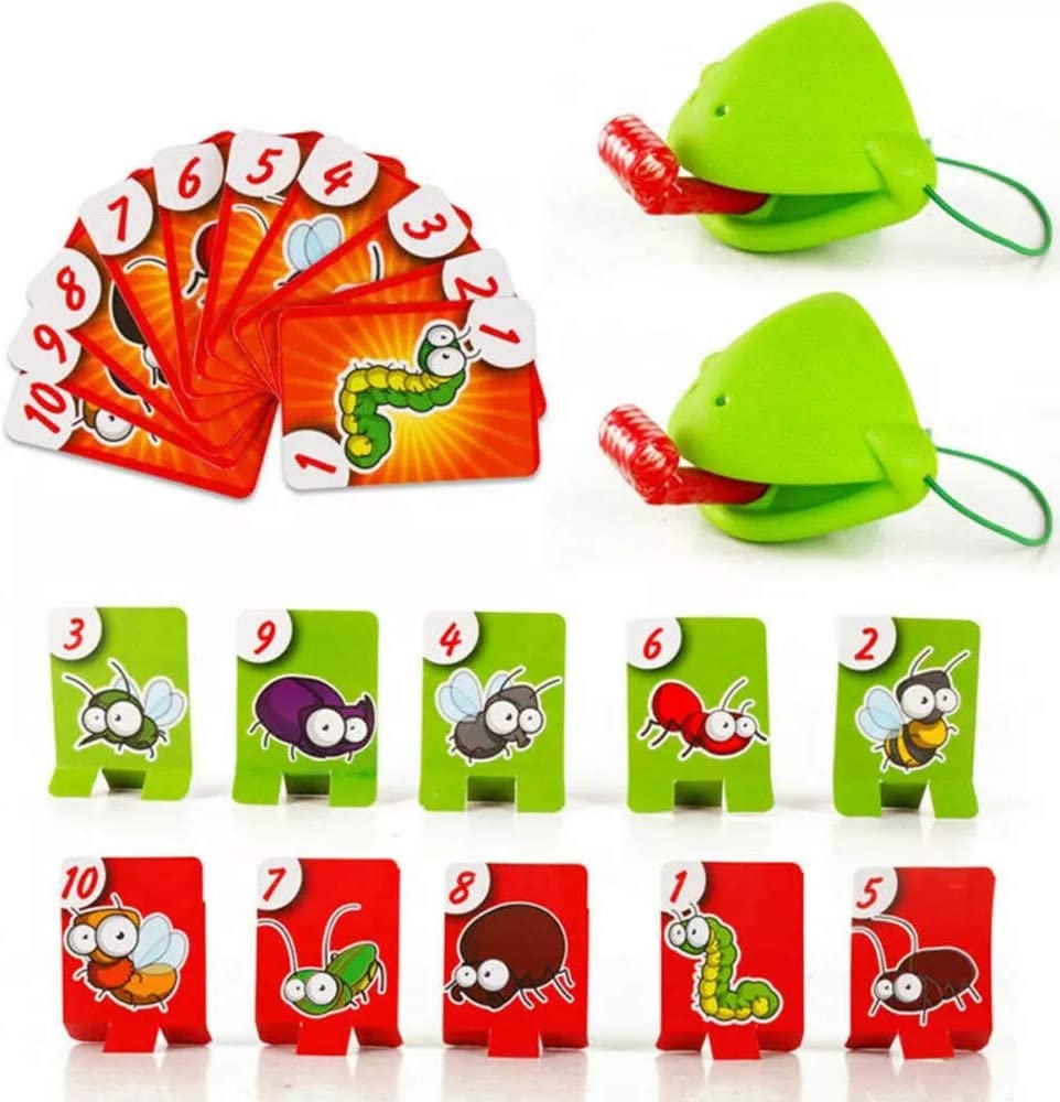 Đồ Chơi Thẻ Hình Thằn Lằn Đeo Lưỡi Ếch Vui Nhộn Hai Lớp Tương Tác Giữa Cha Mẹ Và Bé