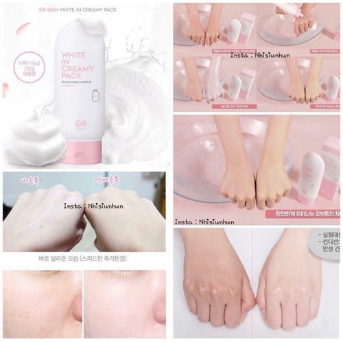 Kem Ủ Trắng Da Toàn Thân G9 Skin White In Creamy Pack