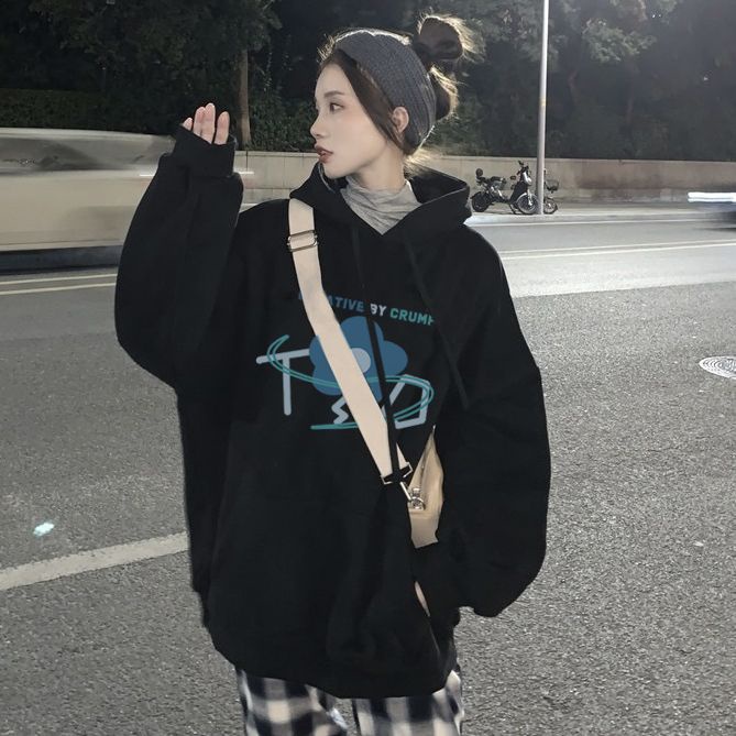 Áo Khoác Hoodie Dày Dặn Phong Cách Hàn Quốc Thời Trang Cho Nữ