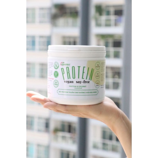 Bột Protein thuần chay không chứa đậu nành ( vị Trà xanh &amp; Sữa dừa)- Vegan Protein Powder ( Matcha &amp; Coconut Flavor )