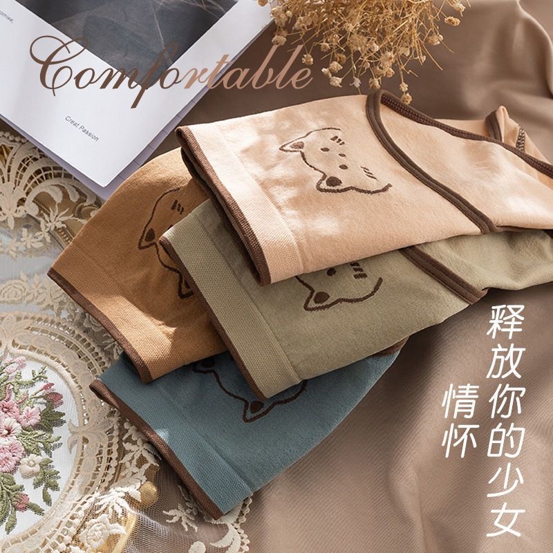 Bộ 4 Quần Lót Nữ Kháng Khuẩn Không Đường May