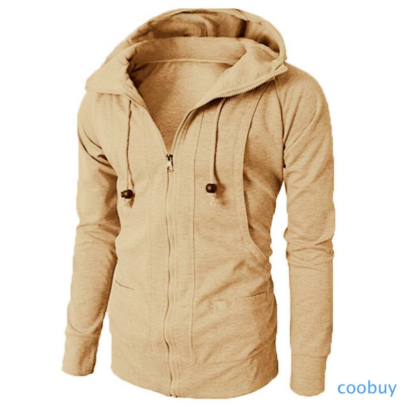 Áo Khoác Hoodie Thể Thao Màu Trơn Cho Nam | BigBuy360 - bigbuy360.vn