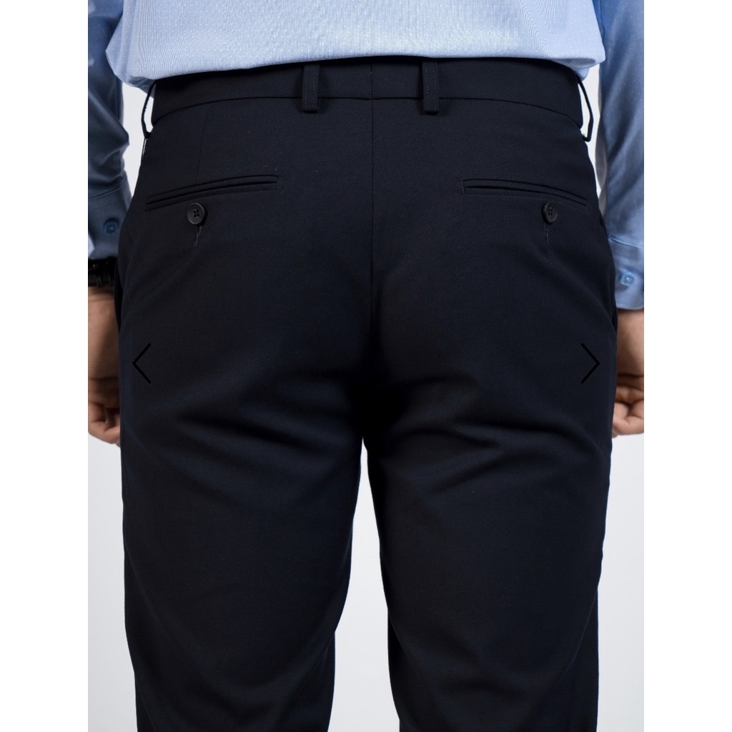 OWEN - Quần âu nam màu XANH NAVY SLIMFIT có cạp tăng đơ co dãn
