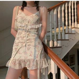Đầm dây hoa cót eo Spice Girl size SML