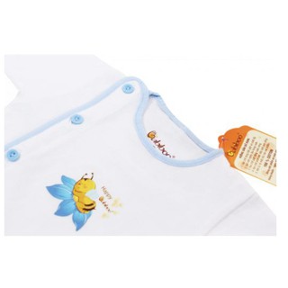 Áo sơ sinh bác sĩ viền màu BABIBOO
