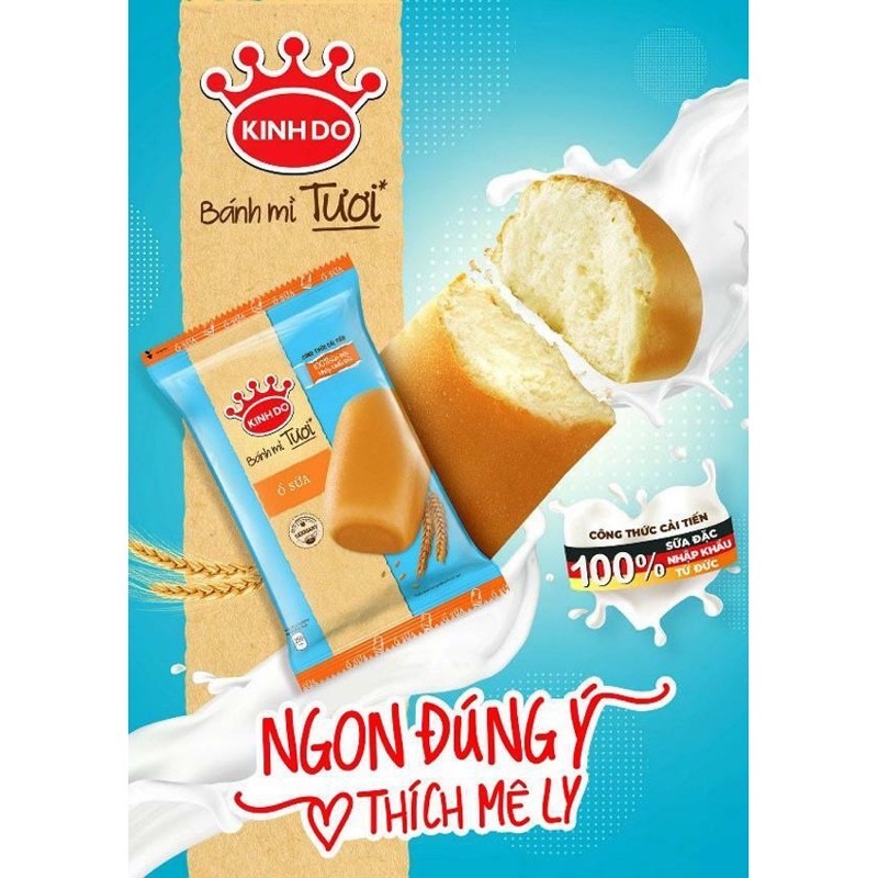 COMBO 5 CÁI BÁNH MÌ TƯƠI KHÔNG NHÂN KINH ĐÔ HSD:13 NGÀY