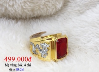 Nhẫn nam nhất long chầu ngọc mạ vàng cao cấp bảo hàng 12 tháng