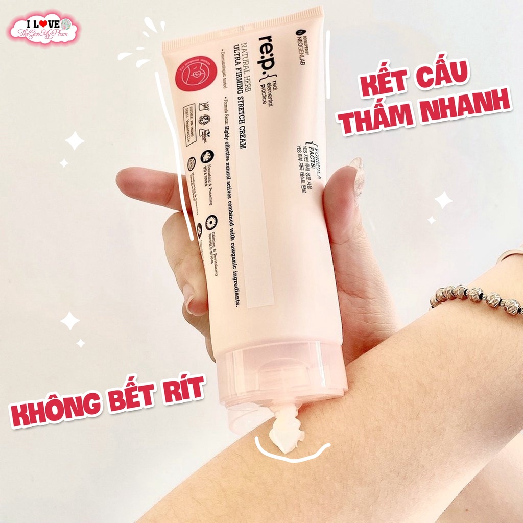 Kem Giảm Rạn Da, Mờ Sẹo Re:p Natural Herb Ultra Firming Stretch Cream 200ml