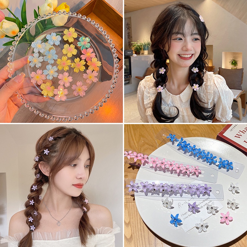 Kẹp Tóc Hình Hoa Anh Đào Đính Ngọc Trai Thời Trang Hàn Quốc