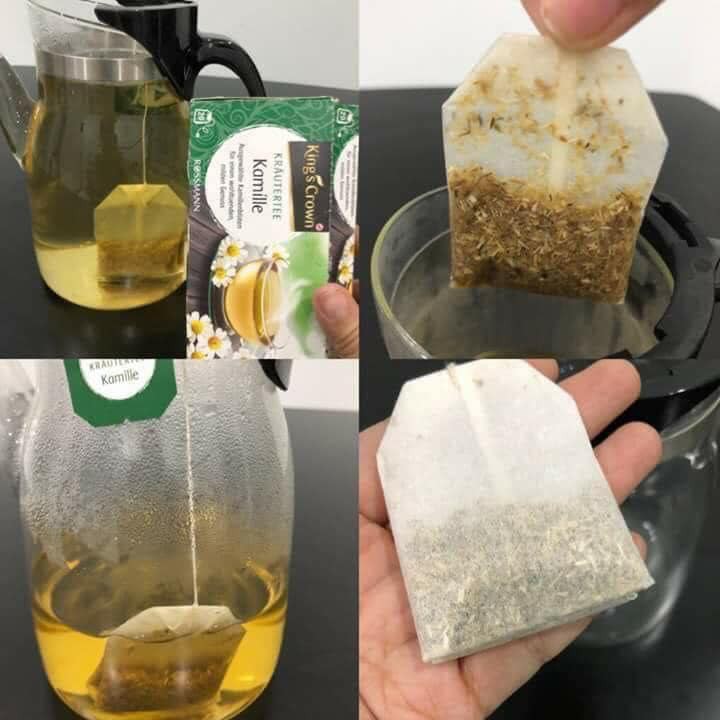 Trà hoa cúc King Crown- dạng trà nhúng - Vừa thơm vừa thanh nhiệt, giải độc và tiêu hoá tốt, ngủ ngon hộp 20 gói nhúng