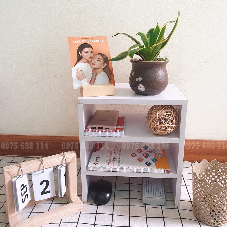 Kệ sách để bàn ❤️FREESHIP❤️ Giá sách gỗ mini decor nhà cửa nhỏ gọn siêu xinh