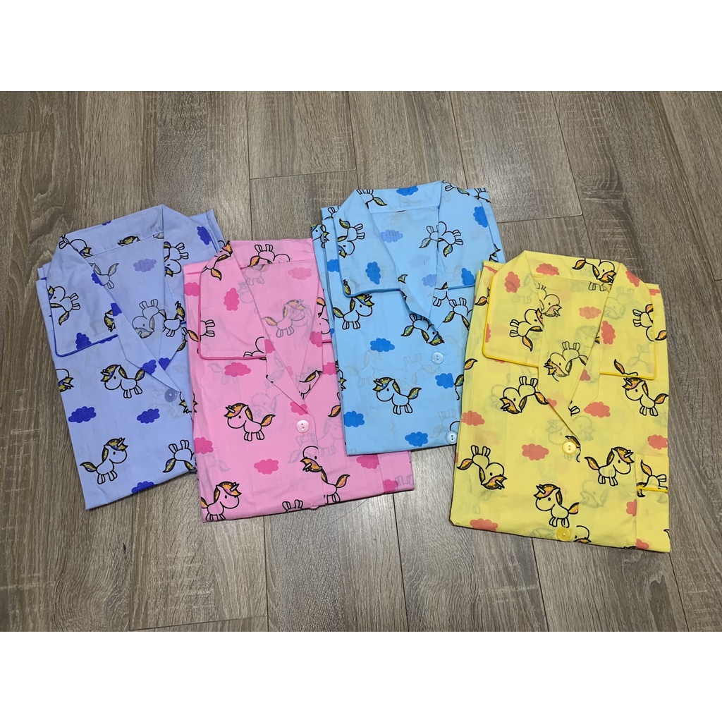 Đồ Bộ Pijama in hoạ tiết kỳ lân nhí nhảnh form to | BigBuy360 - bigbuy360.vn