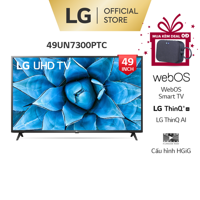 Smart Tivi LG 49 Inch UHD 4K 49UN7300PTC - Model 2020 - Miễn phí lắp đặt