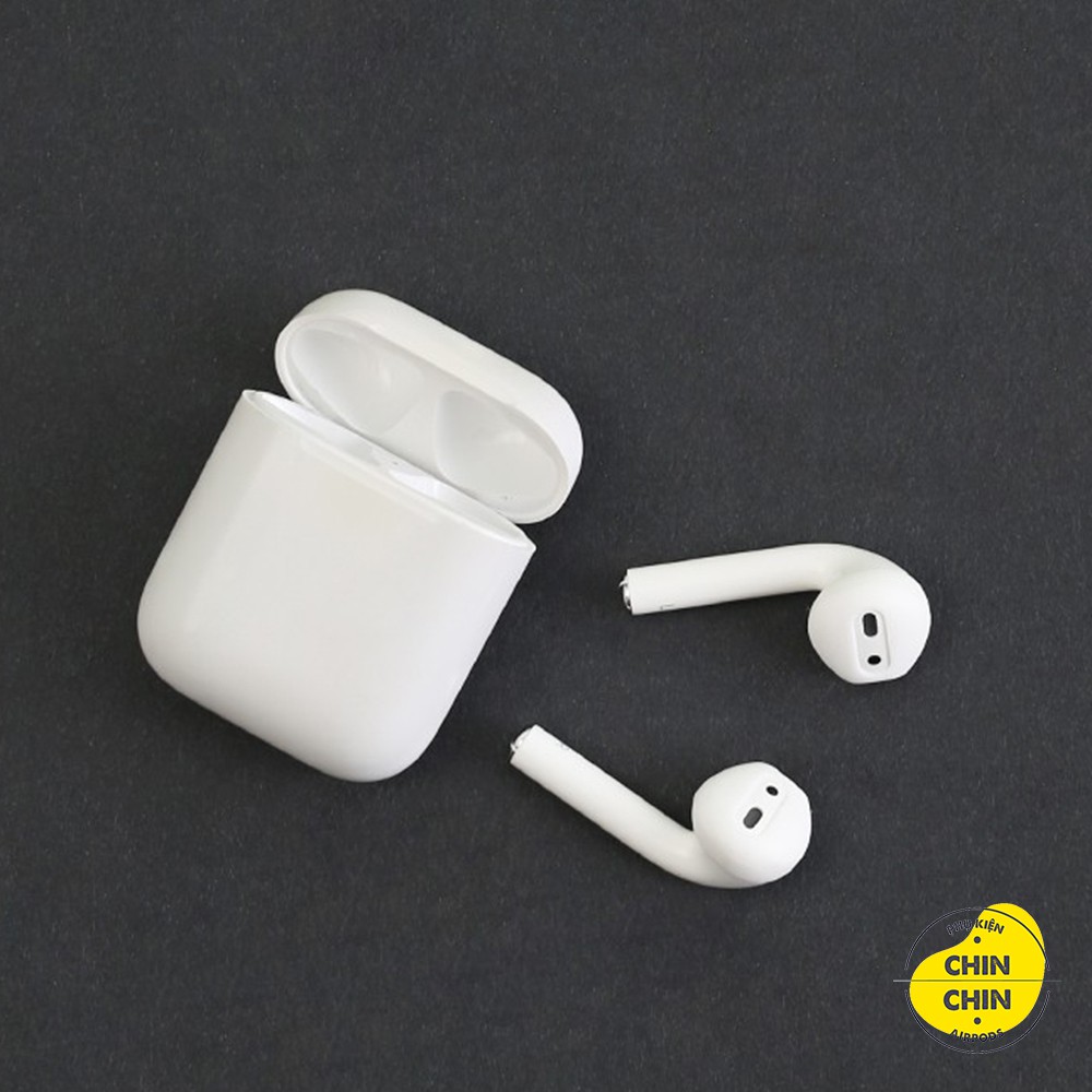 Combo 2 Nút Bọc Tai Cao Su Và Miếng Dán kim Loại Chống Bụi Bảo Vệ Tai Nghe Airpods 1&2 - Chin Chin Shop