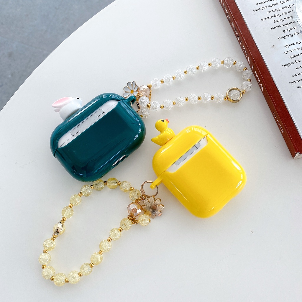 Vỏ Bảo Vệ Hộp Sạc Tai Nghe airpods pro airpods 1/2 Kết Nối Bluetooth Không Dây Mềm Mại Dễ Thương DIY